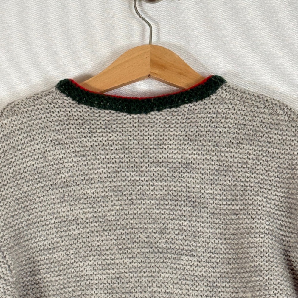 Vintage St Peter Trachten Kids 8 10 Cardigan Grey Wool Blend Alpine Heirloom - Picture 5 of 8